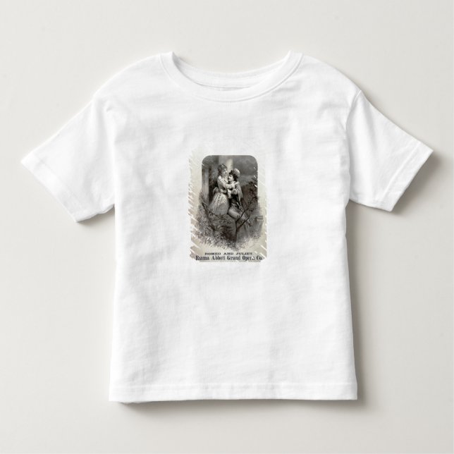 Camiseta Infantil Propaganda para "Romeo e Juliet", Emm Starring (Frente)