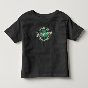 Camiseta Infantil Propenso a Travessuras e Tolices Dia de São Patríc