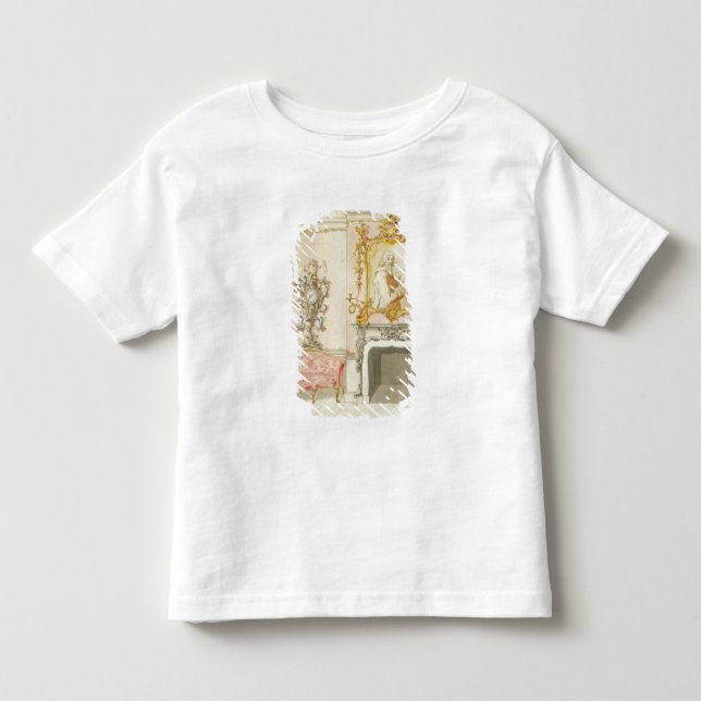 Camiseta Infantil Proposta para um interior da sala de estar, (Frente)