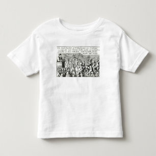 Camiseta Infantil Protestadores em Edimburgo, 1637