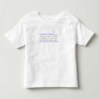 Camiseta Infantil Provérbios 22:6 Christian Toddler T-Shirt