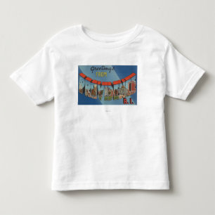 Camiseta Infantil Providência, Rhode - ilha - grandes cenas da letr