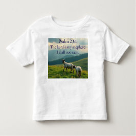 Camiseta Infantil Psalm 23:1 Bible Verse Toddler's Tee Shirt