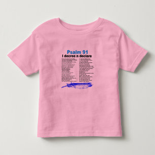 Camiseta Infantil Psalm 91 Toddlers - T-shirt cristã