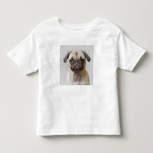 Camiseta Infantil Pug Retrato