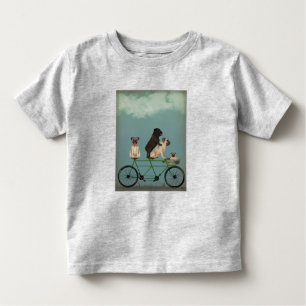 Camiseta Infantil Pug Tandem