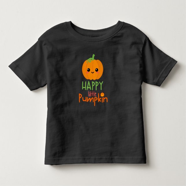 Camiseta Infantil Pumpkin Feliz (Frente)