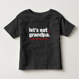 Camiseta Infantil Punctuation saves lives