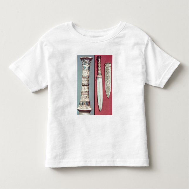 Camiseta Infantil Punhal Dourado e bainha, tesouro de Tutankhamun, (Frente)