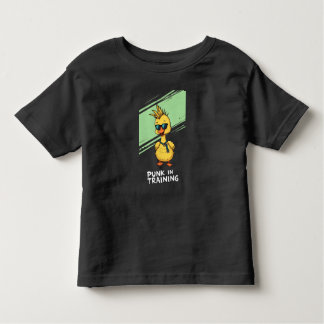 Camiseta Infantil Punk in Training – Cute Punk Duck CartoonT-Shirt