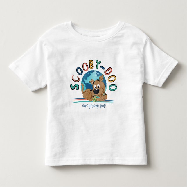 Camiseta Infantil Puppy Scooby-Doo "One Groovy Pup" (Frente)