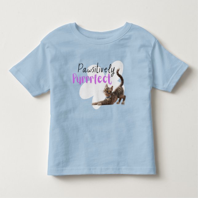 Camiseta Infantil Puro Pawsitivamente (Frente)