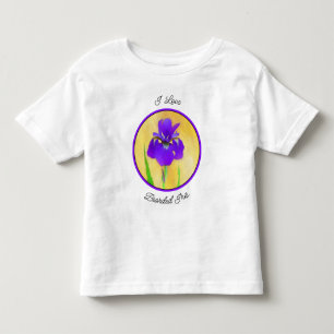 Camiseta Infantil Púrpura Iris - Arte Flor Original