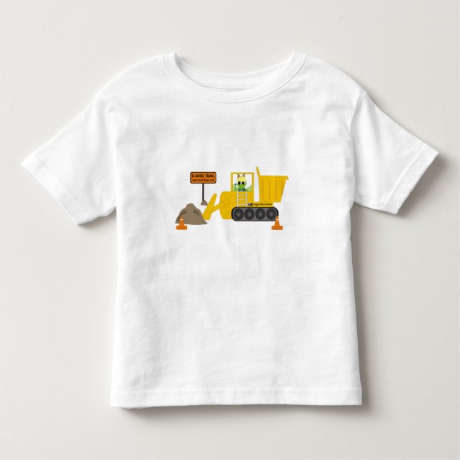 Camiseta Infantil Puterbugs no trabalho (Frente)
