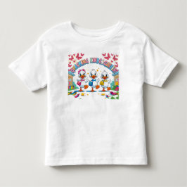 Camiseta Infantil "Quacking Kindergarten – Pato Fofo de Volta à Esco