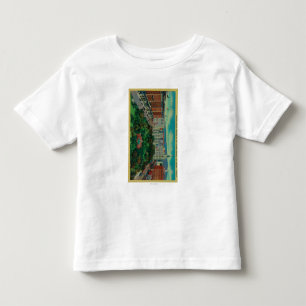 Camiseta Infantil Quadrado de Pershing que mostra a Los Angeles