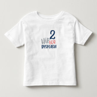 Camiseta Infantil Quadril 2 para a tipografia da displasia