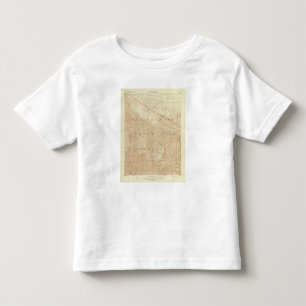 Camiseta Infantil Quadrilátero de Rock Creek que mostra a falha de