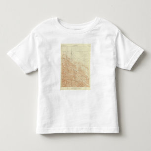 Camiseta Infantil Quadrilátero de San Antonio que mostra a falha de