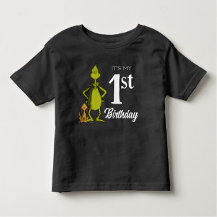 Camiseta Infantil Quadro de Chalkboard Grpolegadas Primeiro Aniversá