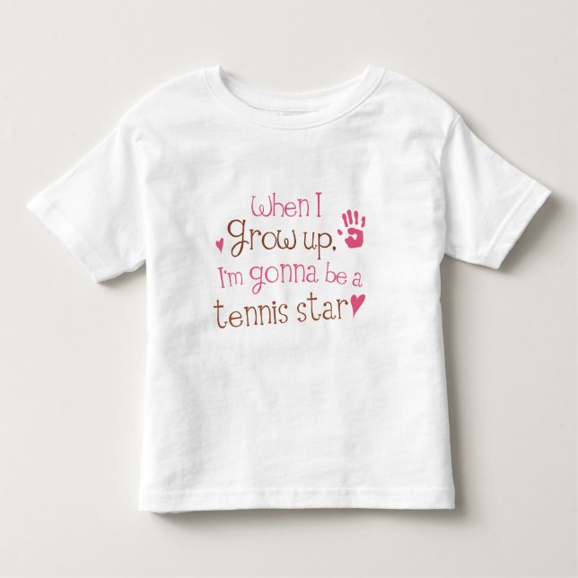 Camiseta Infantil Quando eu crescer acima Im que vão ser uma estrela (Frente)