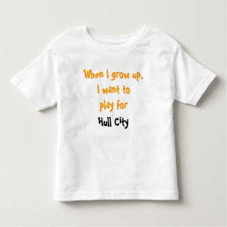 Camiseta Infantil Quando eu cresço acima, eu quero jogar para a
