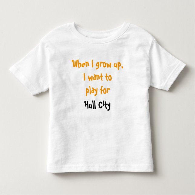 Camiseta Infantil Quando eu cresço acima, eu quero jogar para a (Frente)