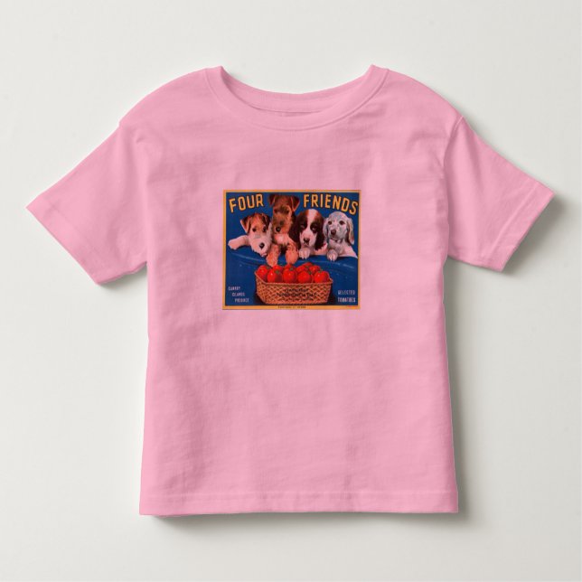 Camiseta Infantil Quatro amigos (Frente)