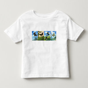 Camiseta Infantil Quatro borboletas