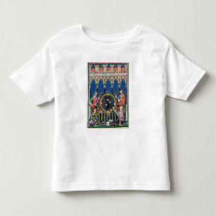 Camiseta Infantil Quatro jogadores árabes da gamão