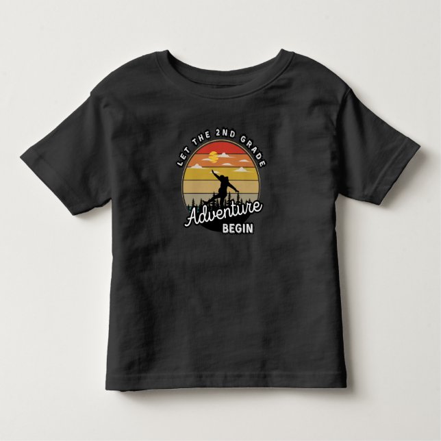 Camiseta Infantil Que a Aventura da 2ª Série Comece de Volta às Aula (Frente)