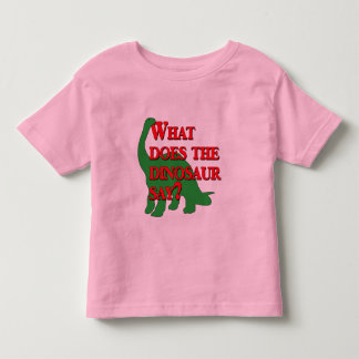 Camiseta Infantil Que faz o dinossauro diz?