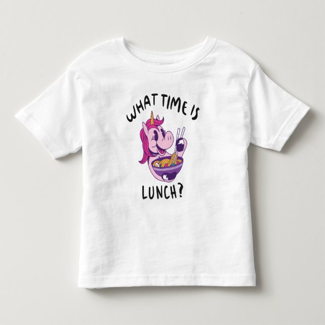 Camiseta Infantil Que horas é o almoço (Frente)