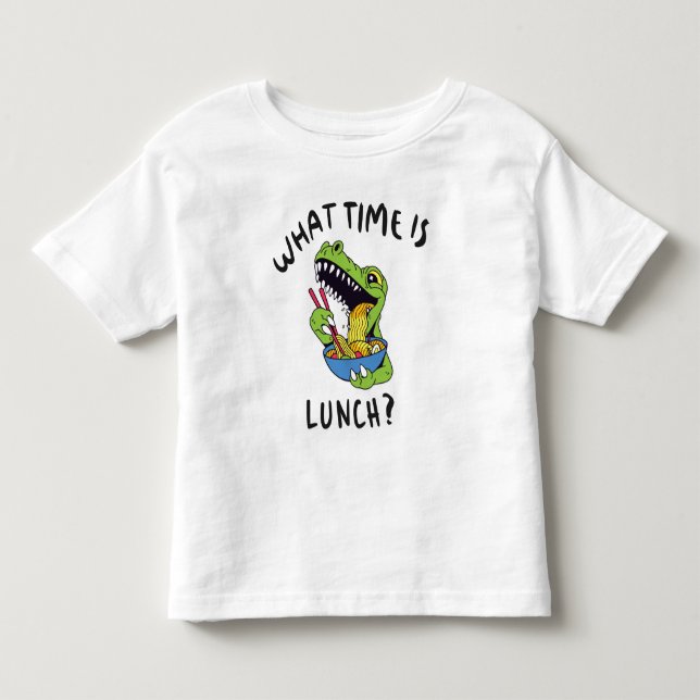 Camiseta Infantil Que horas é o almoço (Frente)