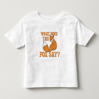 Camiseta Infantil Que o Fox diz?