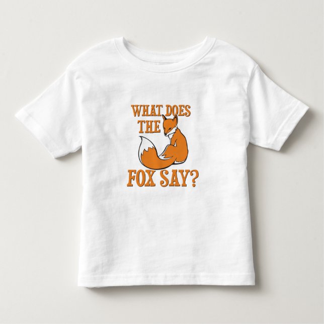 Camiseta Infantil Que o Fox diz? (Frente)