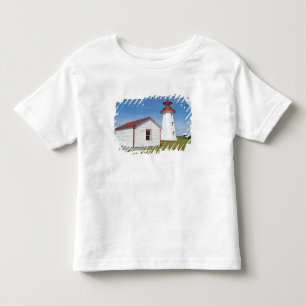 Camiseta Infantil Quebec, Canadá. Farol Cap D'Espoir.