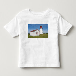 Camiseta Infantil Quebec, Canadá. Farol Cap D'Espoir.