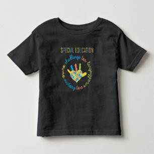 Camiseta Infantil Quebra-cabeça de Sensibilização do Professor Es