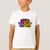 Camiseta Infantil Quebra-Cabeça - Flor de Lótus
