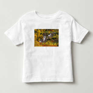 Camiseta Infantil Quebra de água abaixo do Monte Canhão na Glacier