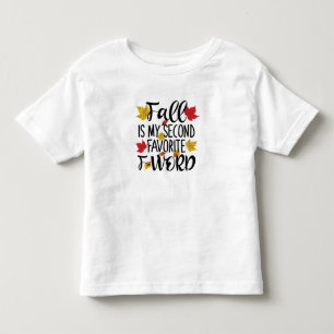 Camiseta Infantil Queda é a minha segunda palavra F favorita