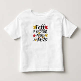 Camiseta Infantil Queda é a minha segunda palavra F favorita