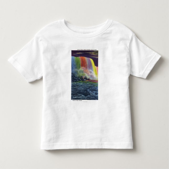 Camiseta Infantil Quedas da ferradura iluminadas na noite (Frente)