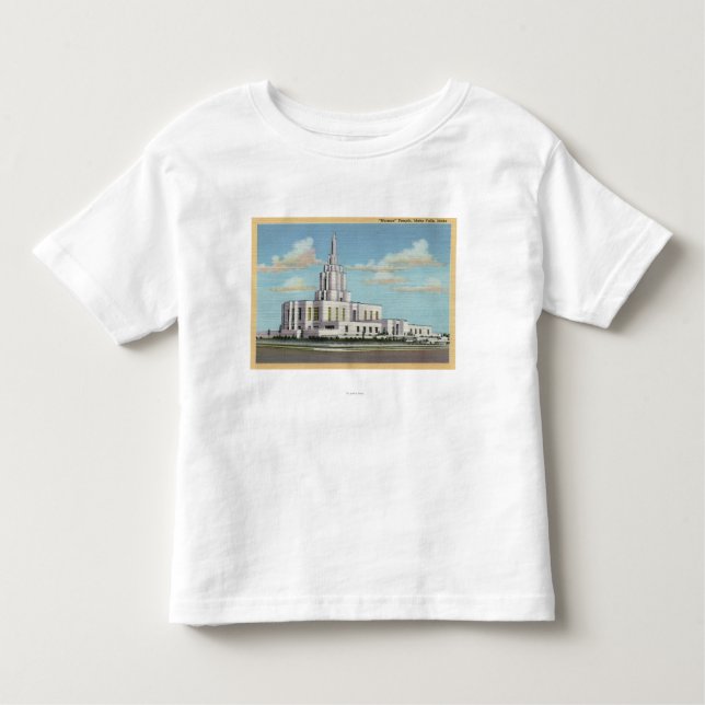 Camiseta Infantil Quedas de Idaho, identificação - opinião de templo (Frente)