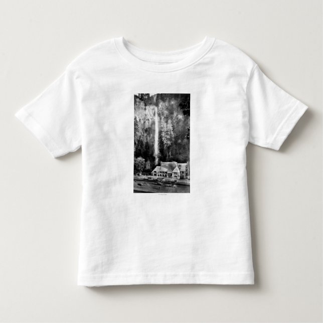 Camiseta Infantil Quedas de Multnomah e fotografia do alojamento (Frente)