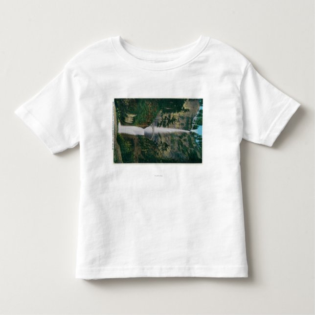 Camiseta Infantil Quedas de Multnomah e ponte 2 do pé de Benson (Frente)