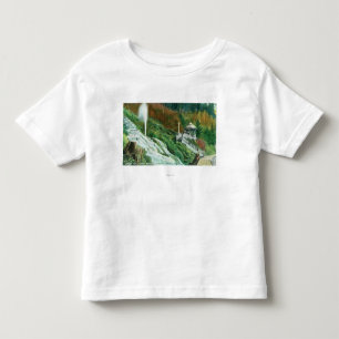 Camiseta Infantil Quedas de Oxone e primaveras de ViewShasta do