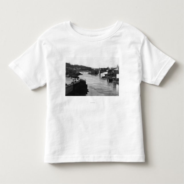 Camiseta Infantil Quedas de Willamette e cidade de Oregon dos (Frente)