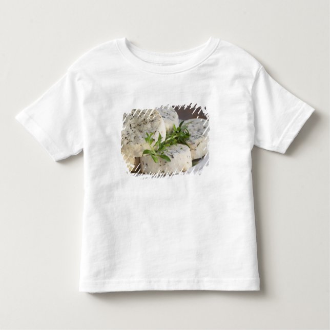 Camiseta Infantil Queijo de cabra francês - Chevre - com ervas em (Frente)